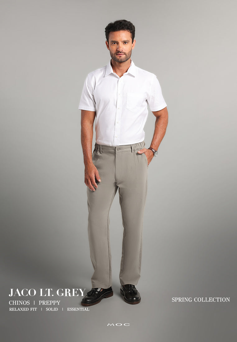 MOC - Celana Panjang Chinos Pria Jaco - Light Grey
