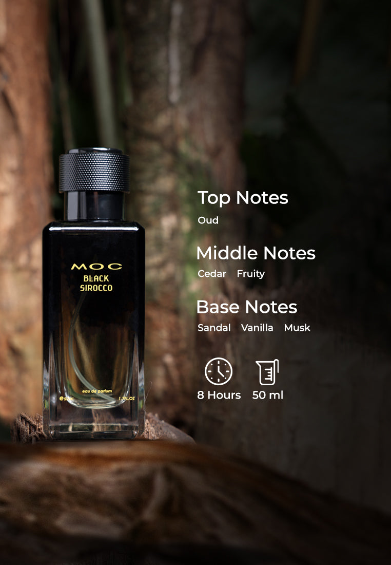 MOC Parfum Arab Pria Sirocco Black 50ml