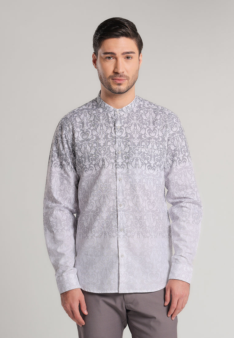 MOC x Habib Jafar Kemeja Shanghai Lengan Panjang Ario - Grey