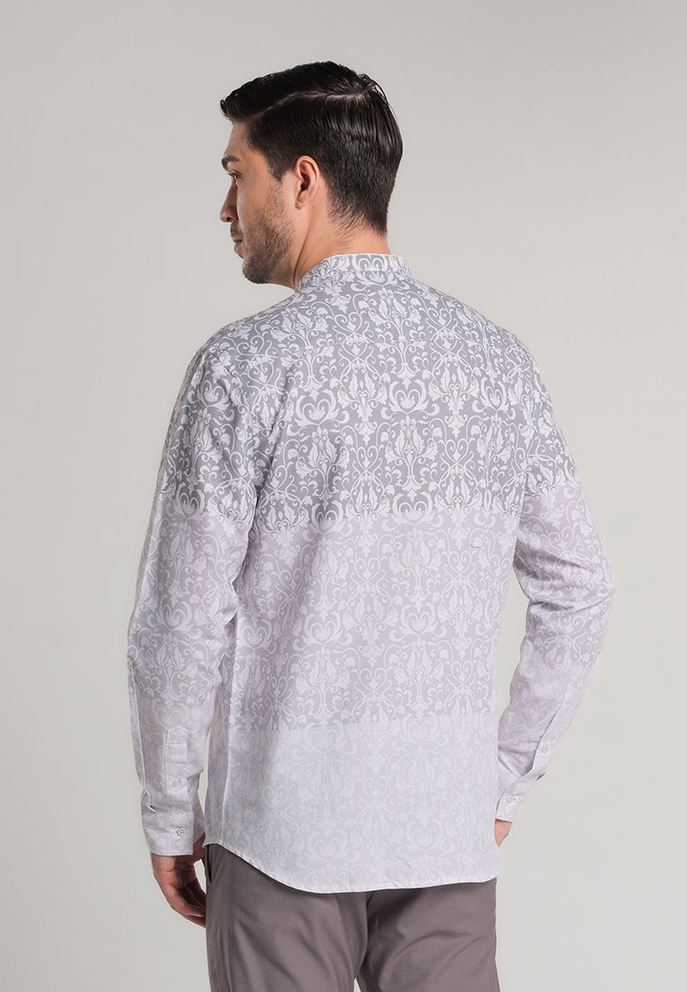 MOC x Habib Jafar Kemeja Shanghai Lengan Panjang Ario - Grey
