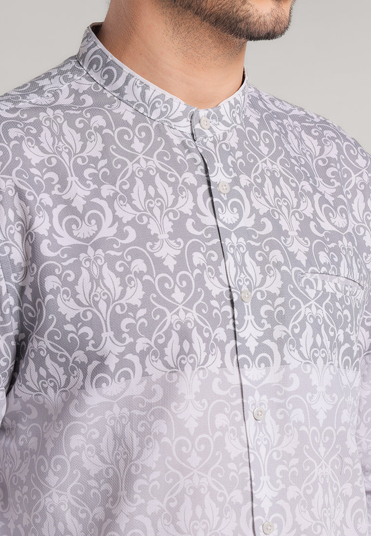 MOC x Habib Jafar Kemeja Shanghai Lengan Panjang Ario - Grey