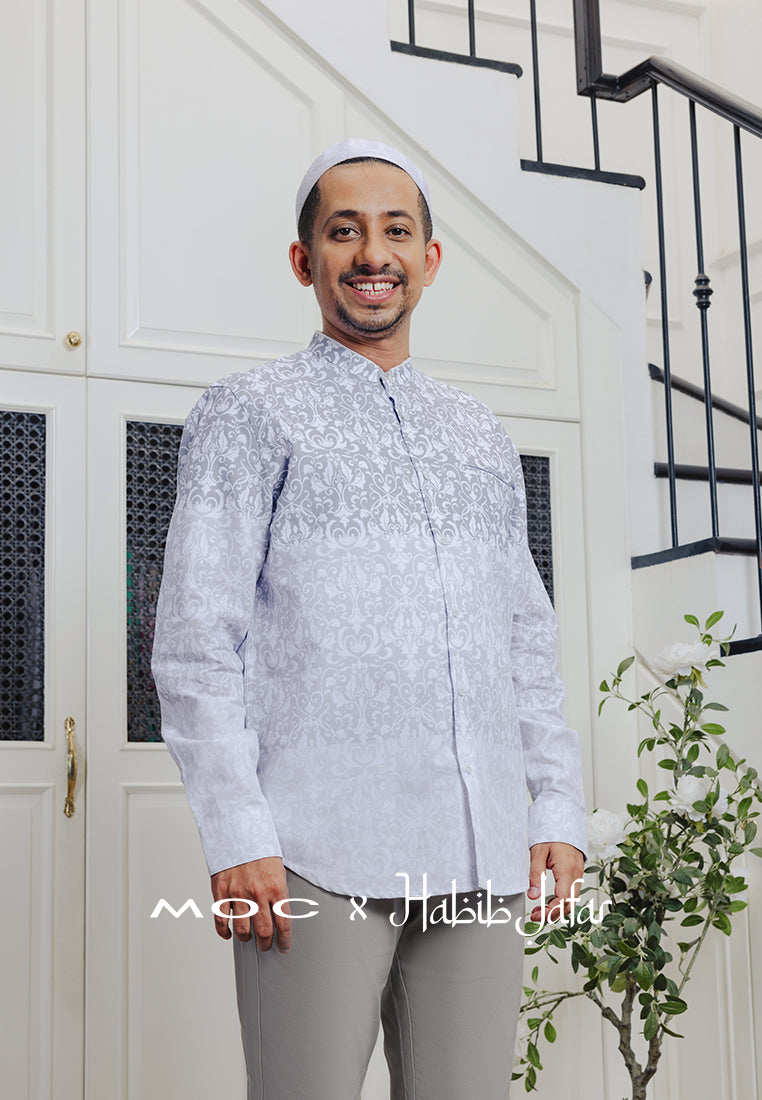 MOC x Habib Jafar Kemeja Shanghai Lengan Panjang Ario - Grey