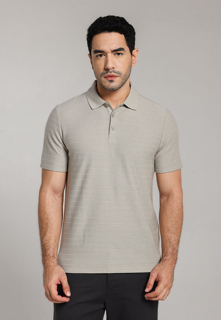 MOC - Kaos Polo Pria Lengan Pendek Arvin - Khaky