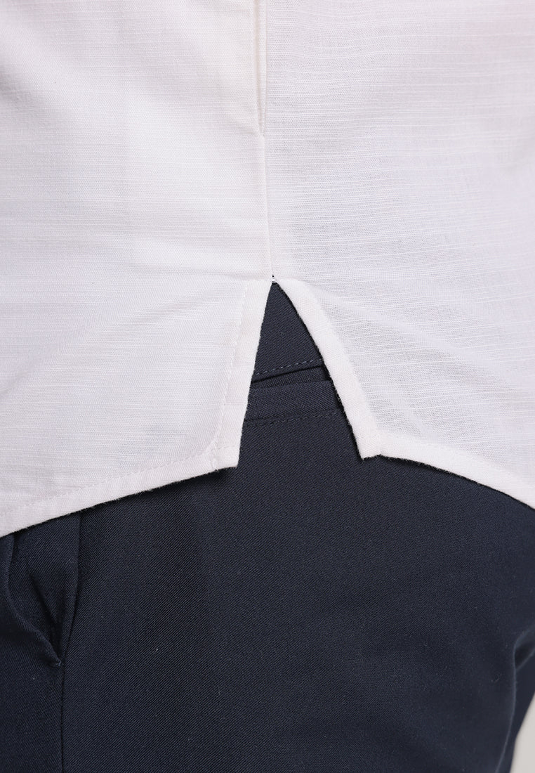 MOC Kemeja Shanghai Lengan Panjang Pria Fahrul - White