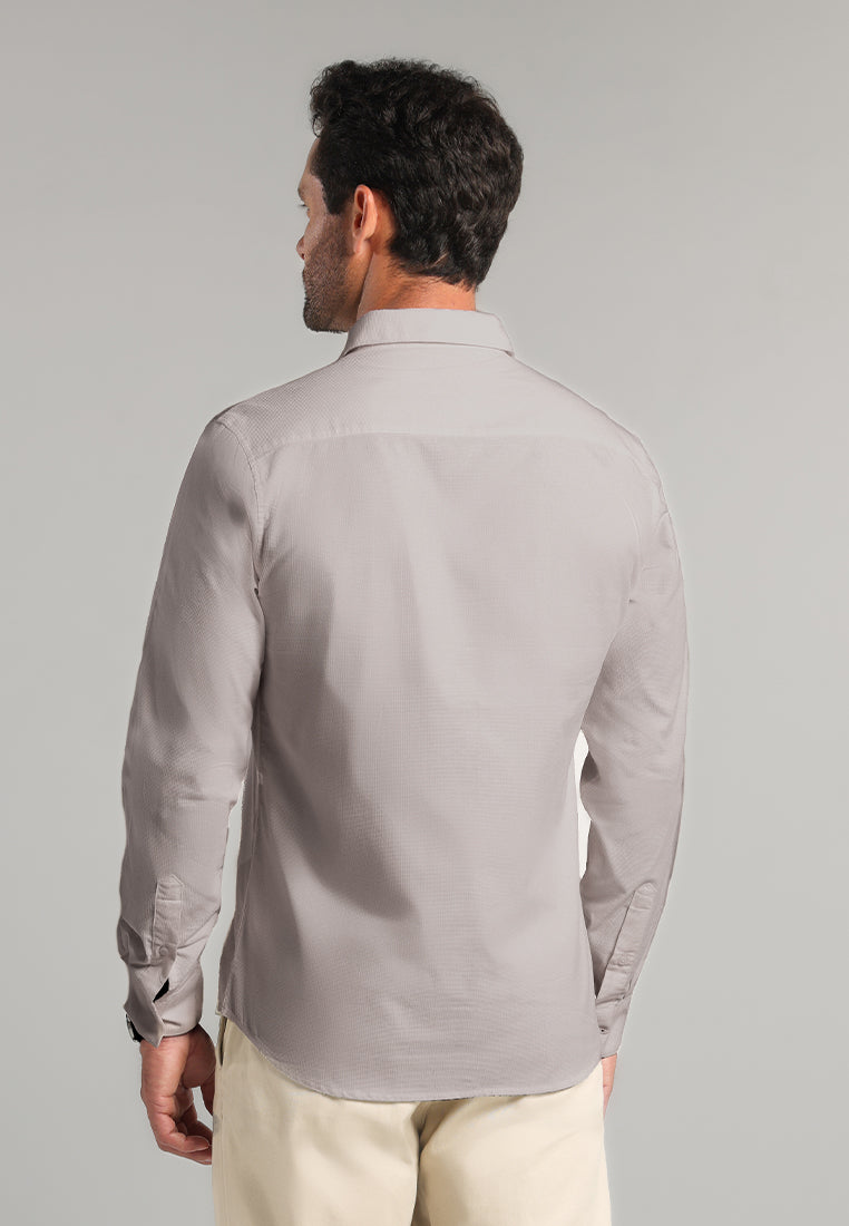 MOC - Kemeja Corduroy Pria Lengan Panjang Olson - Grey