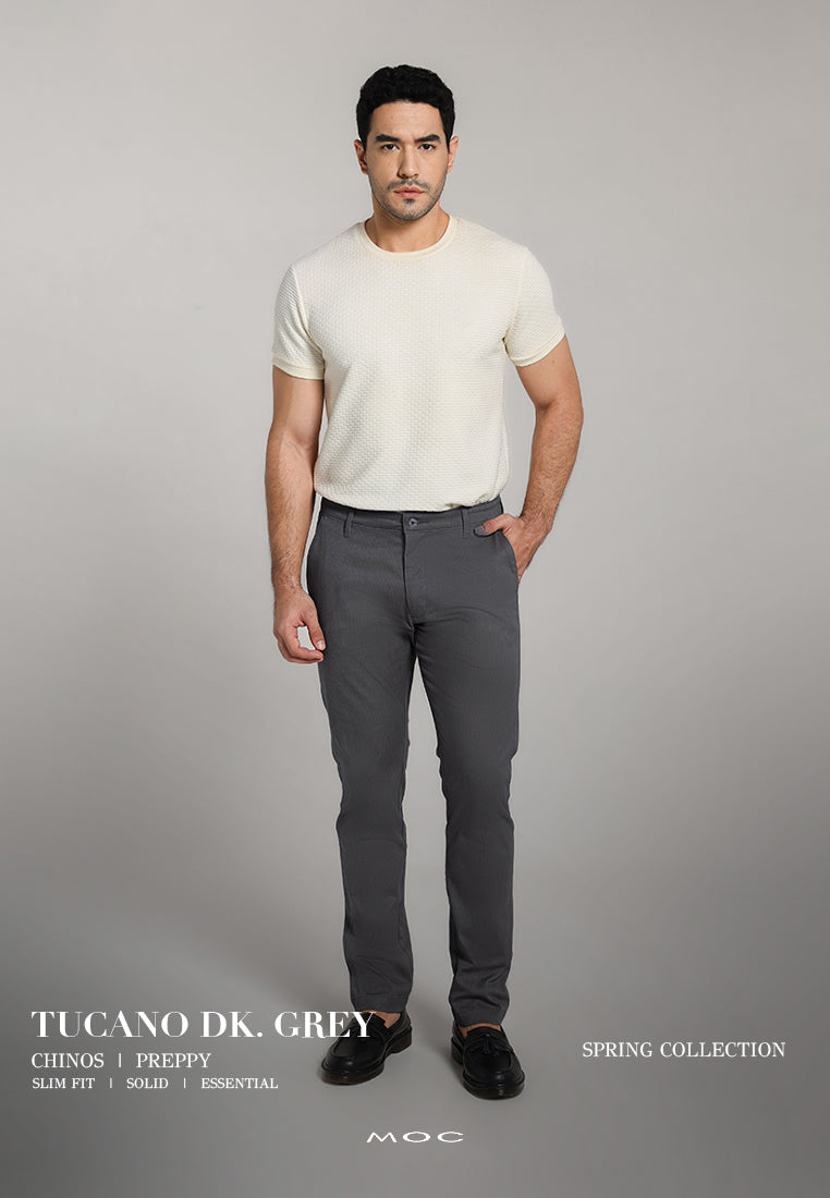 MOC - Celana Panjang Chinos Pria Tucano - Dark Grey
