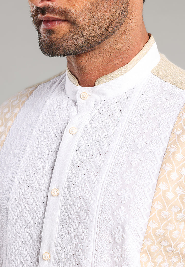 MOC Kemeja Koko Lengan Pendek Pria Bukhori - Khaki