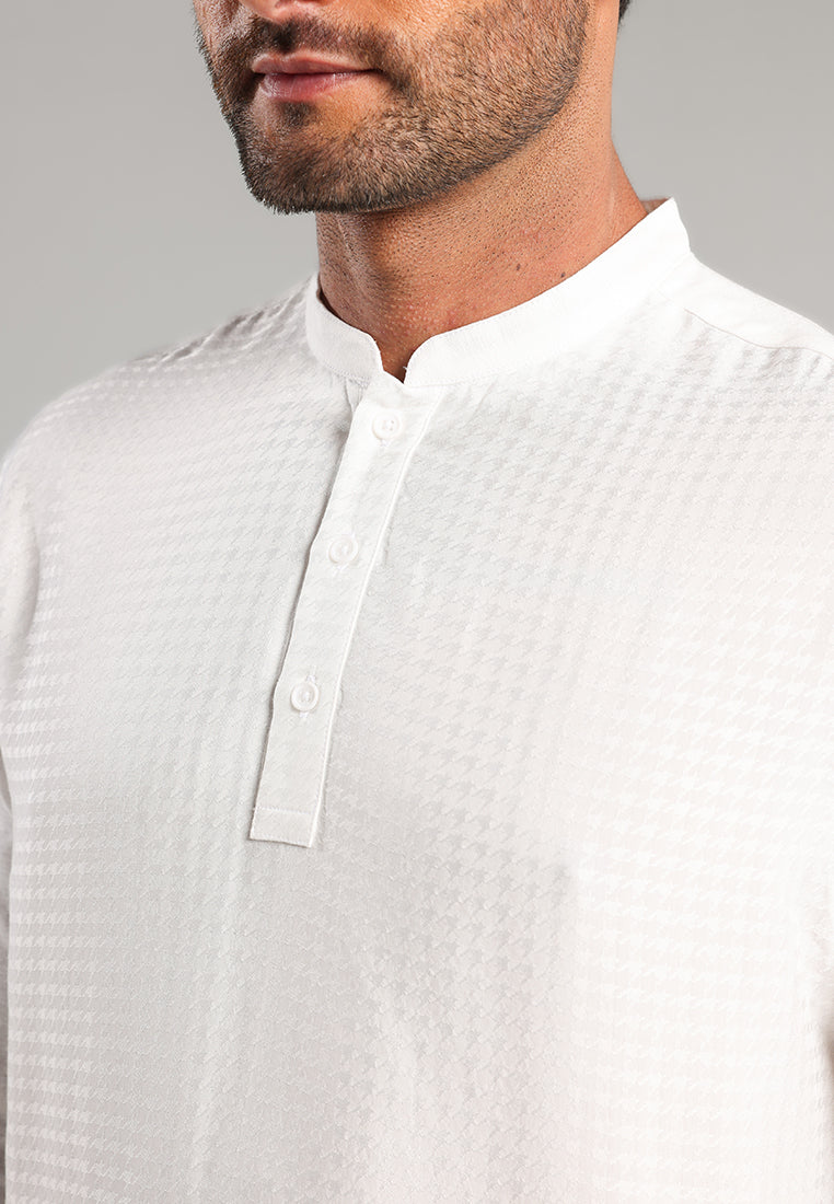 MOC Kemeja Shanghai Lengan Panjang Pria Alif - White