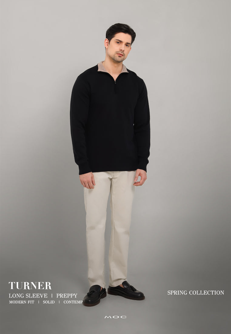 MOC Sweatshirt Lengan Panjang Pria Turner - Black