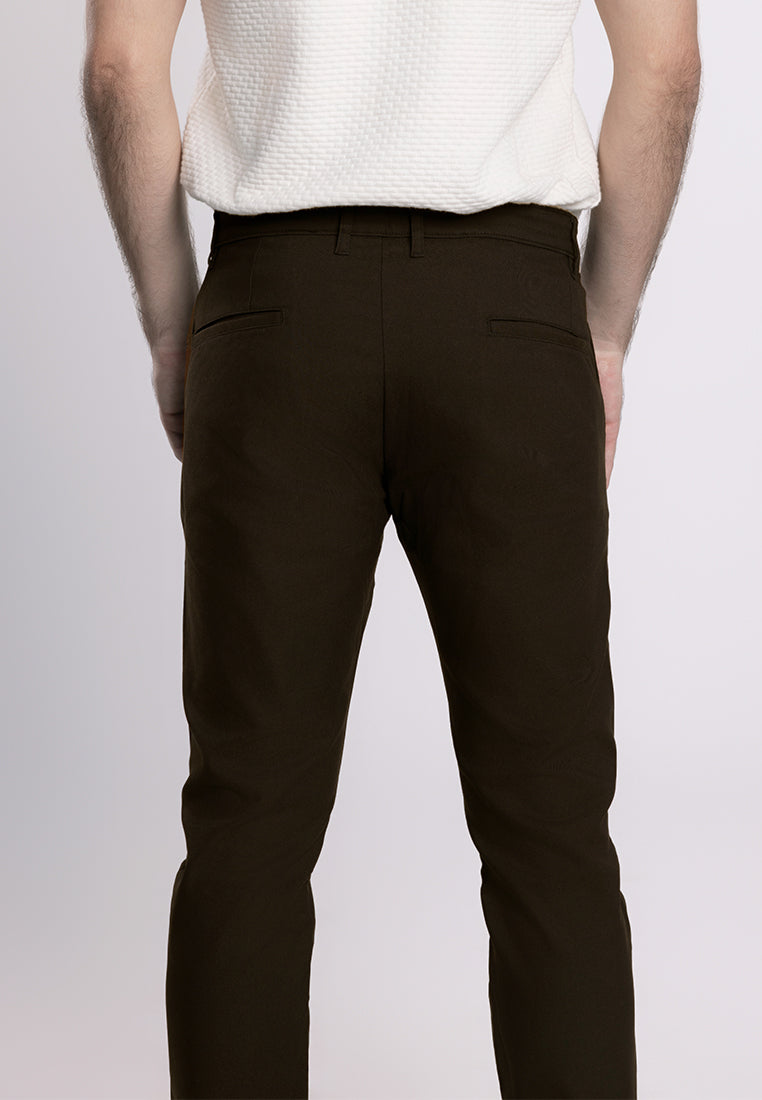 MOC Celana Panjang Chinos Pria Slim Fit Barnie - Brown