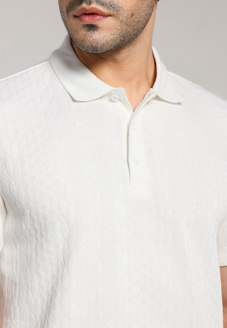 MOC - Kaos Polo Pria Lengan Pendek Cruz - White