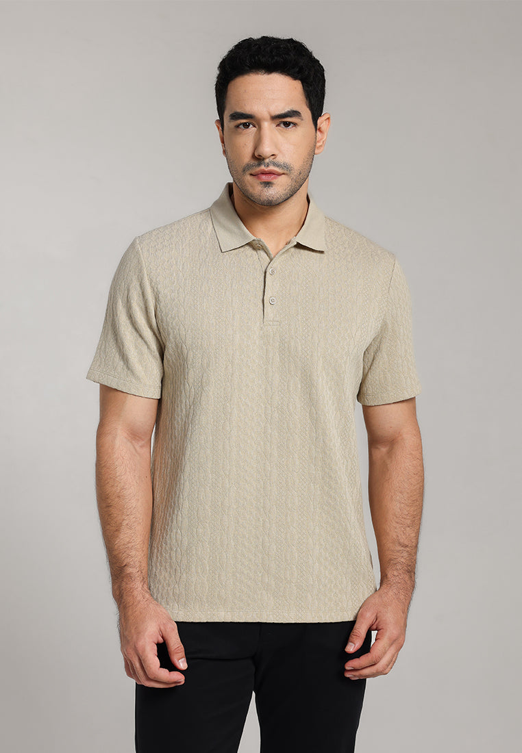 MOC - Kaos Polo Pria Lengan Pendek Cruz - Khaki