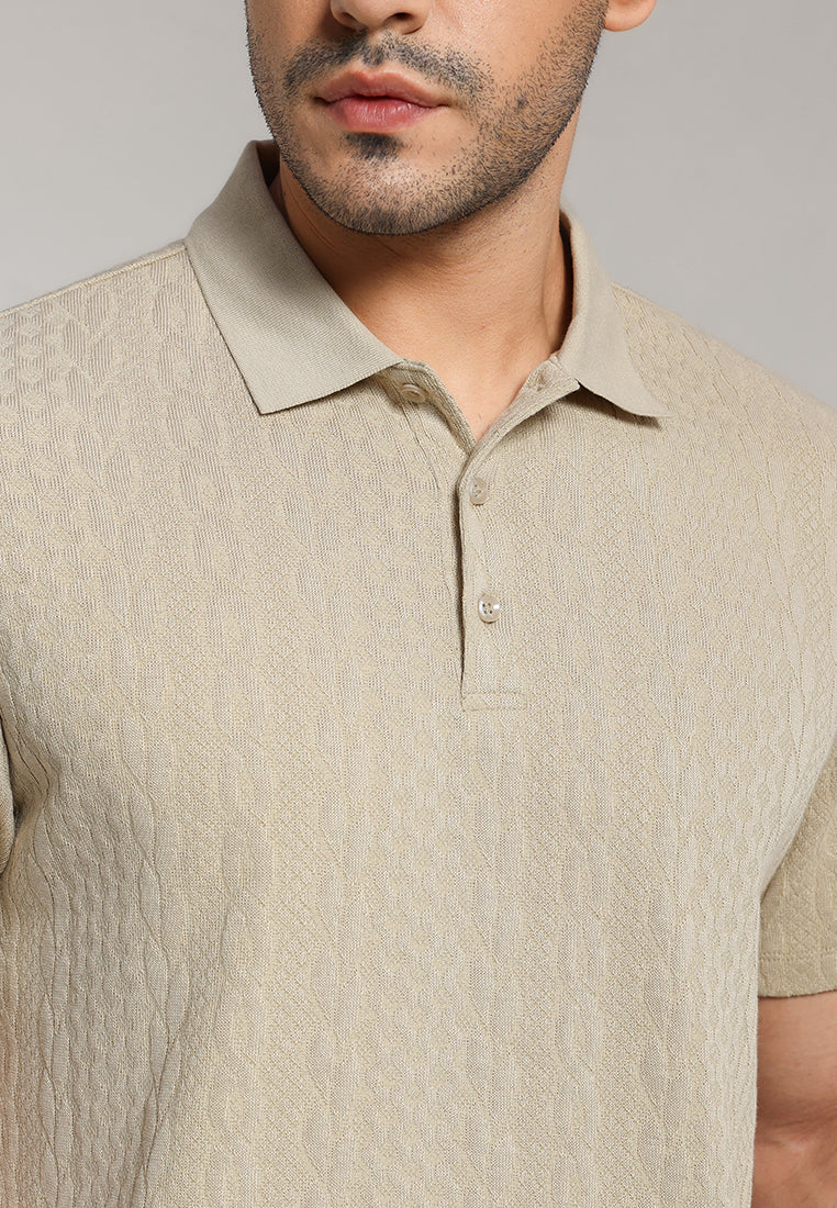 MOC - Kaos Polo Pria Lengan Pendek Cruz - Khaki