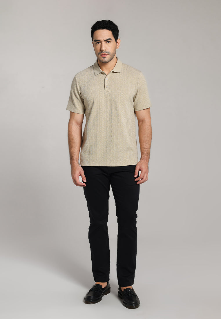 MOC - Kaos Polo Pria Lengan Pendek Cruz - Khaki