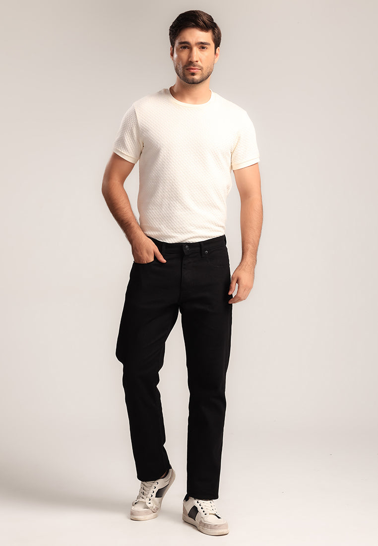 MOC - Celana Panjang Denim Pria Willy - Black