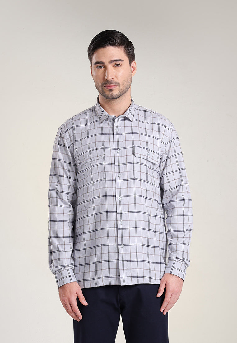 MOC Kemeja Lengan Panjang Pria AMBROSE-GREY