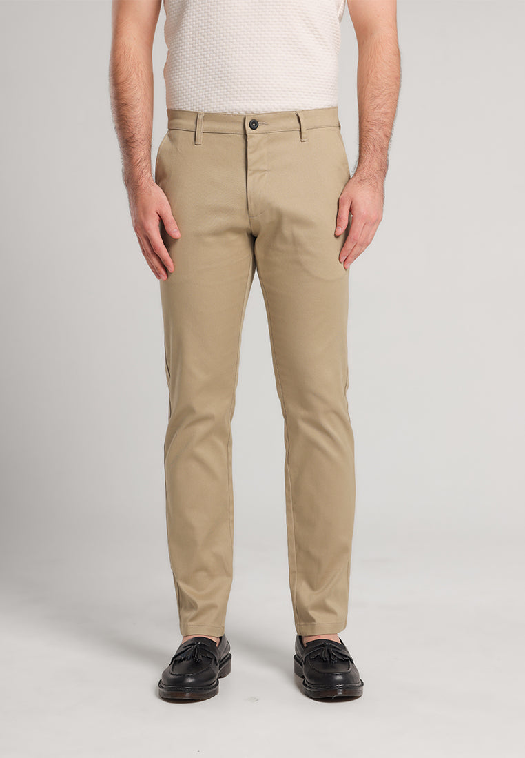 MOC Celana Panjang Pria Slim Fit VURON B BESTBUY-KHAKI