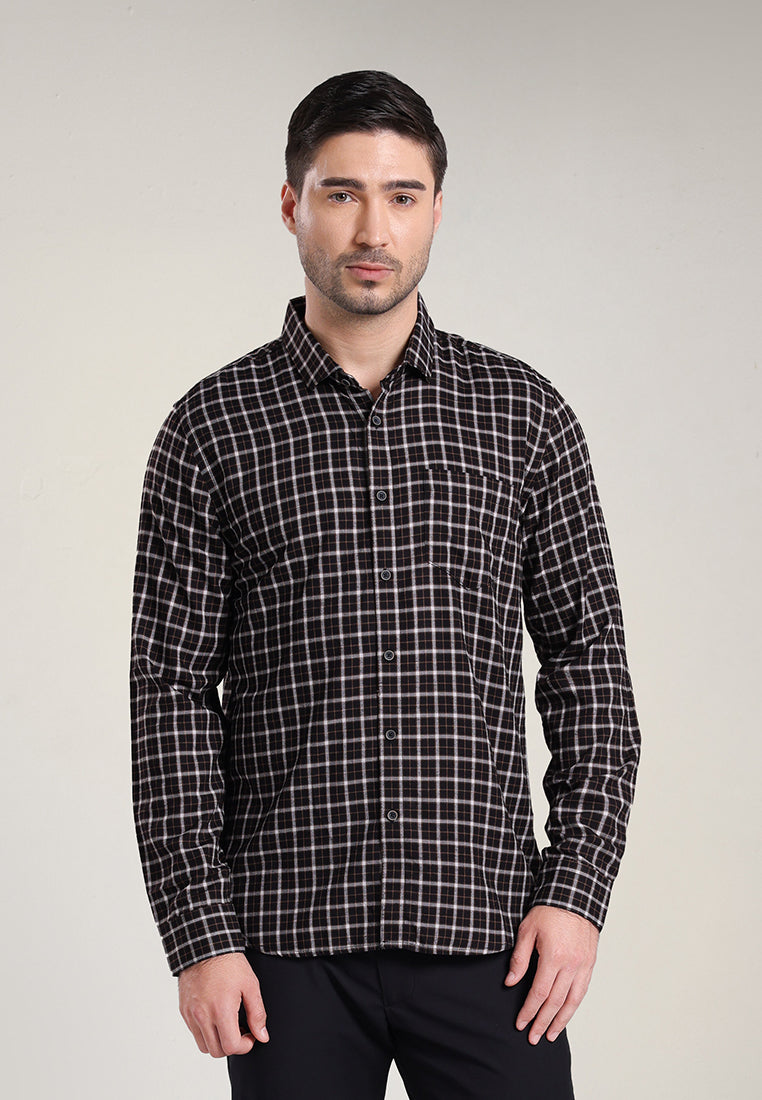 MOC Kemeja Lengan Panjang Pria GRAHAM - Black