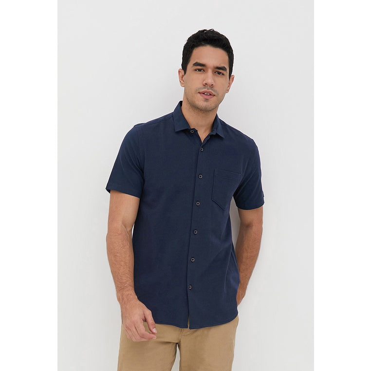 Men's Top By MOC Kemeja Pria Basic Polos Pendek Modern Fit Formentera Best Seller