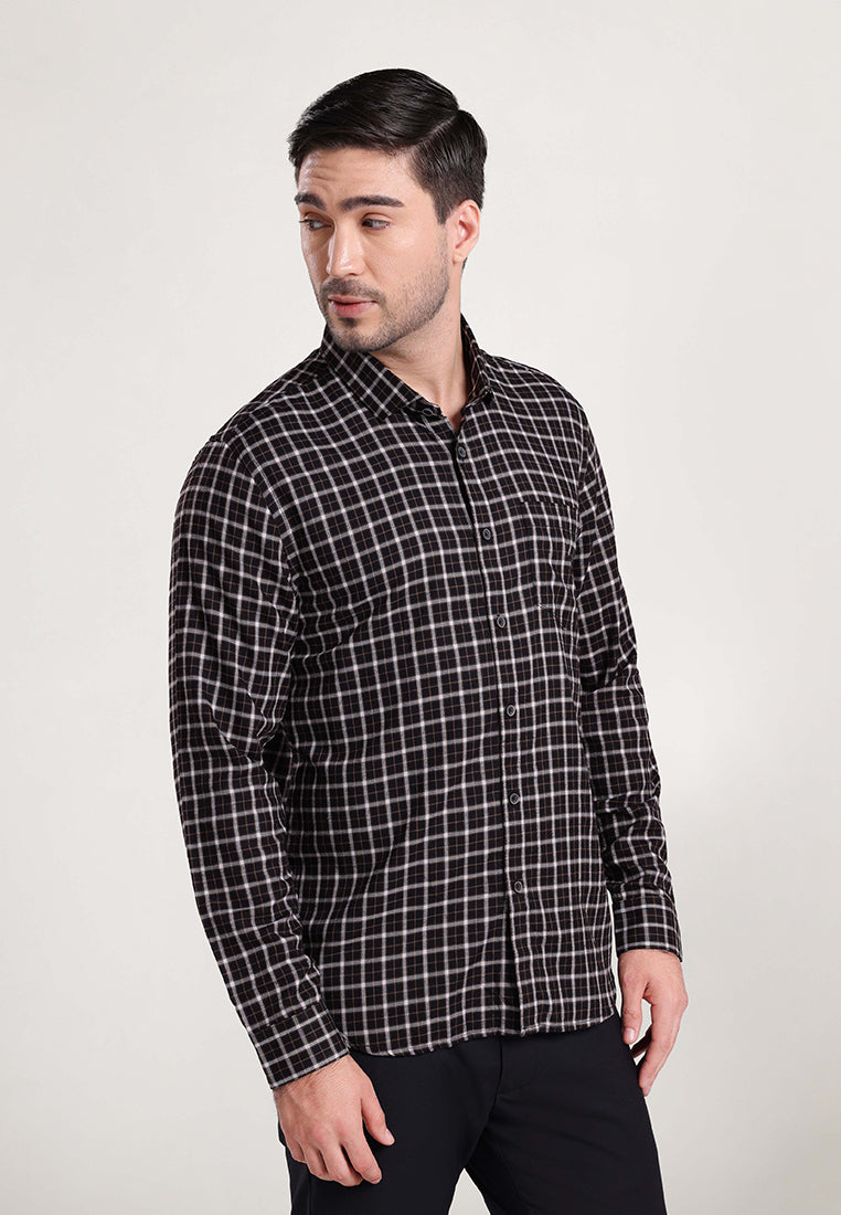 MOC Kemeja Lengan Panjang Pria GRAHAM - Black