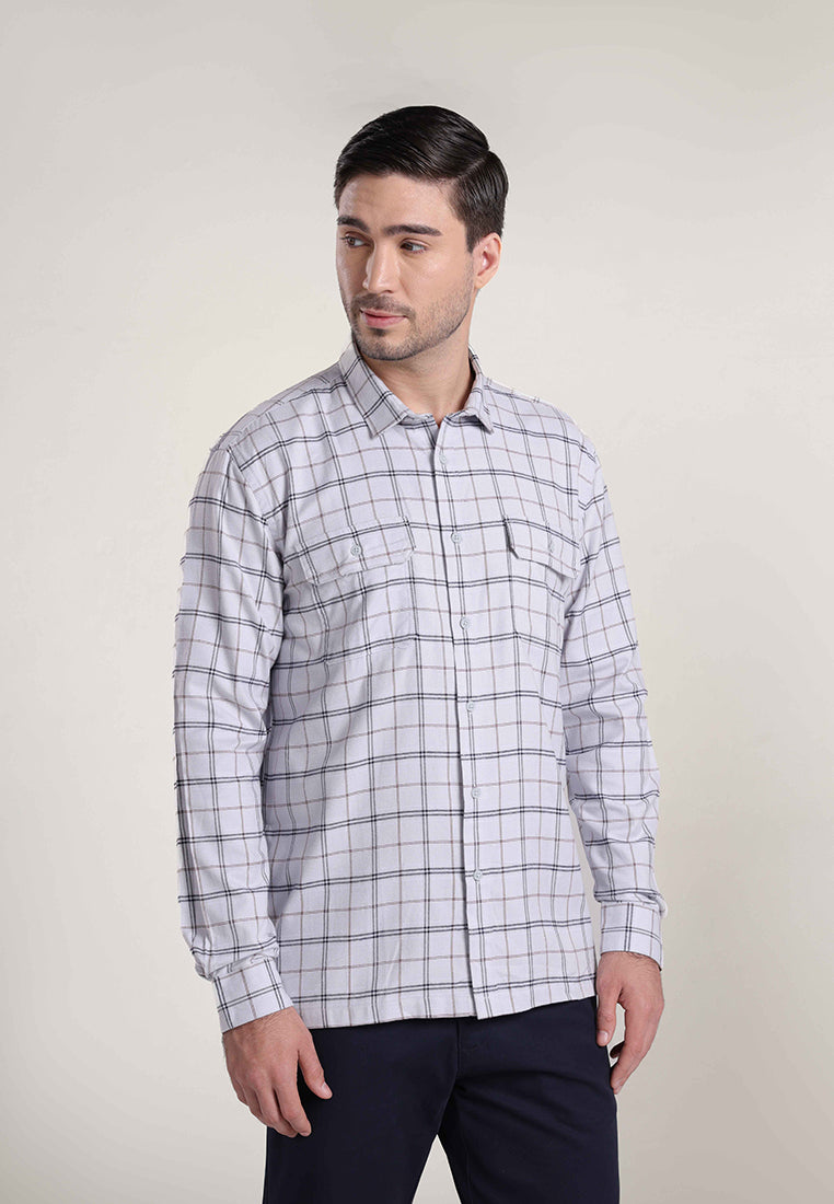MOC Kemeja Lengan Panjang Pria AMBROSE-GREY