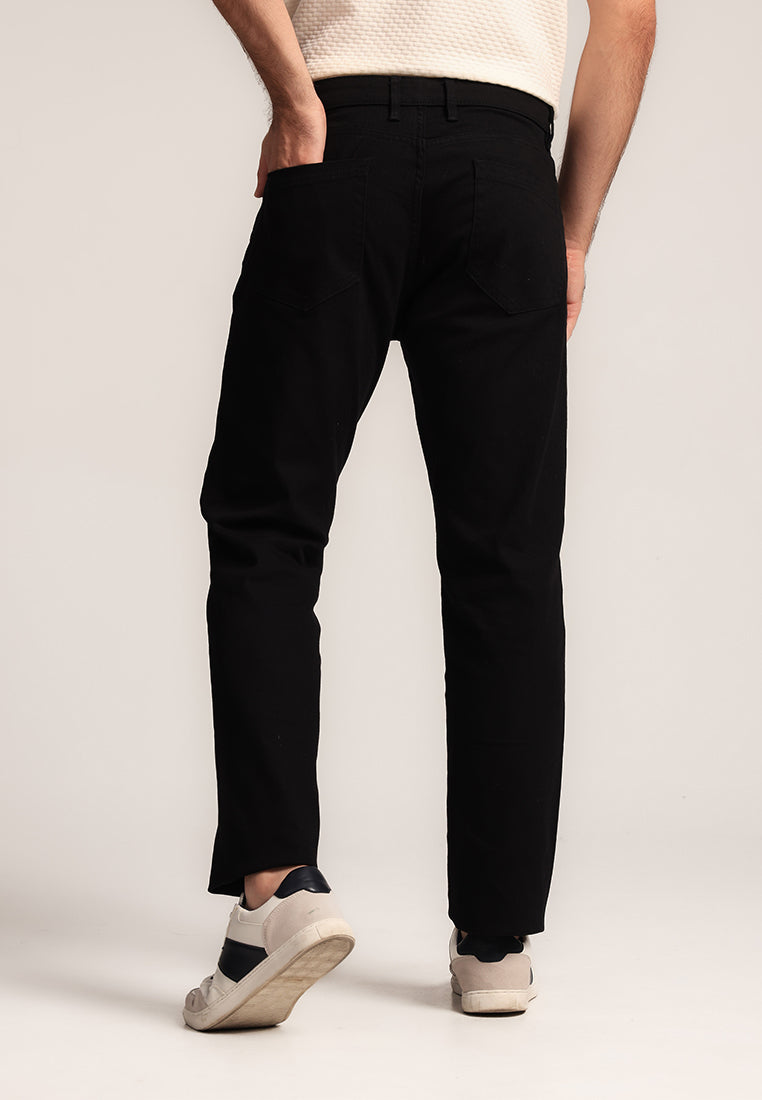MOC - Celana Panjang Denim Pria Willy - Black