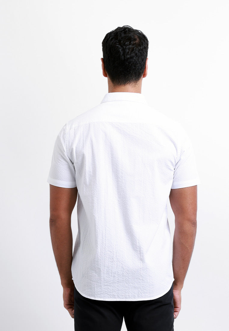 MOC Kemeja Lengan Pendek Pria FLIXTON-WHITE
