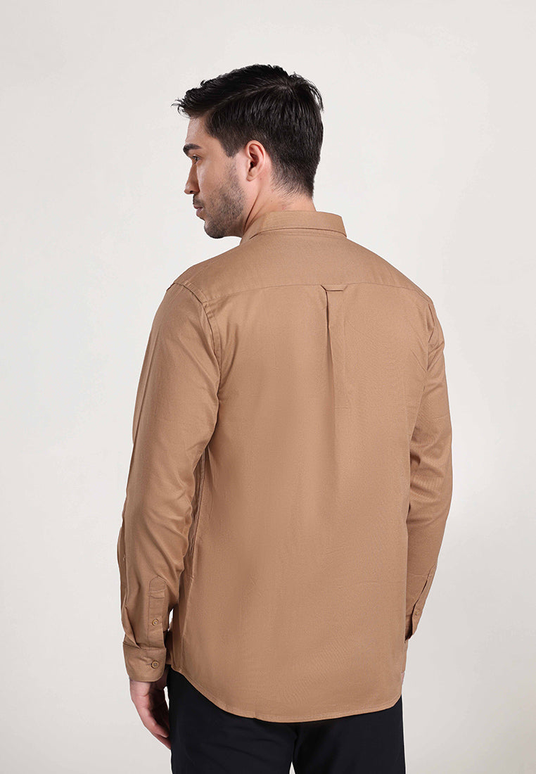 MOC Kemeja Lengan Panjang Pria CASPIAN-TAN