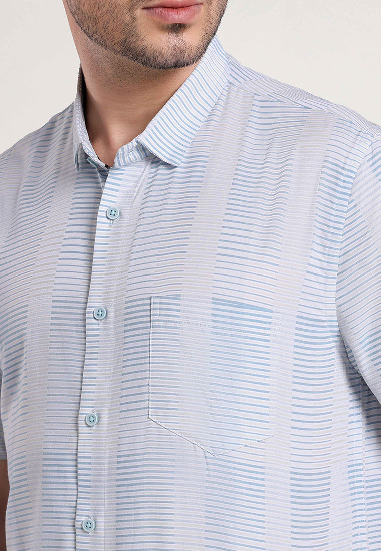 MOC Kemeja Lengan Pendek BARTLEY - BLUE