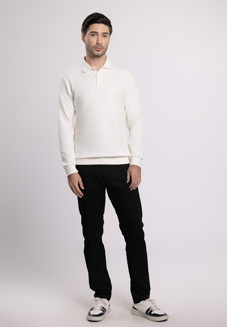 MOC Sweatshirt Lengan Panjang Pria EDINSON - OFF WHITE