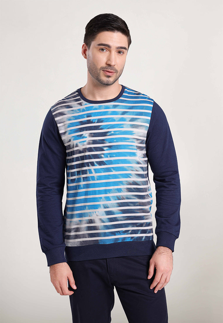 MOC Sweatshirt Lengan Panjang Pria Folio - Navy