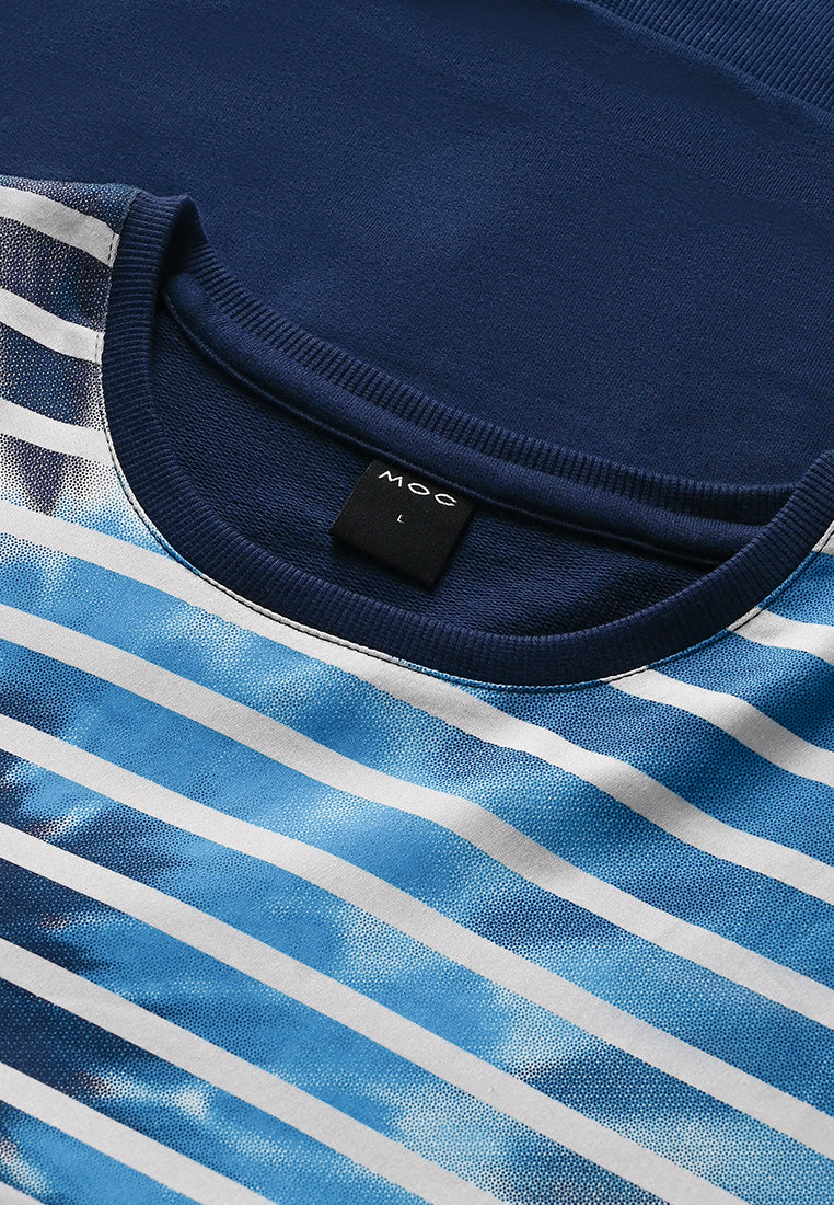 MOC Sweatshirt Lengan Panjang Pria Folio - Navy