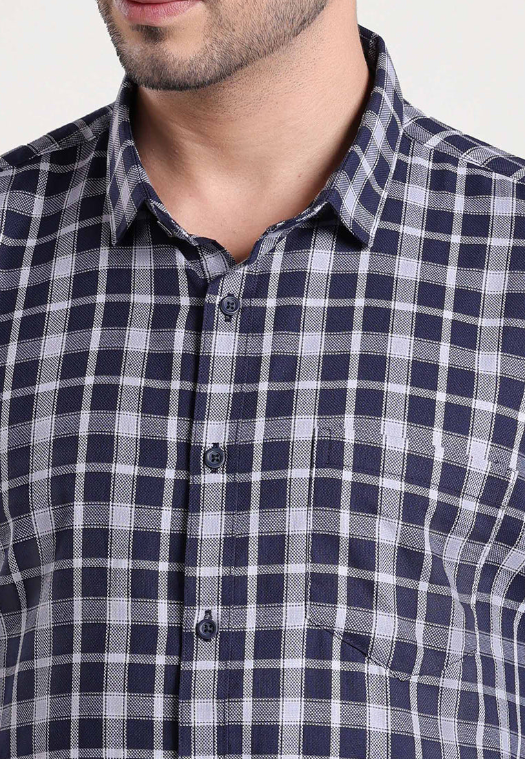 MOC Kemeja Lengan Panjang Pria ASHBY - BLUE