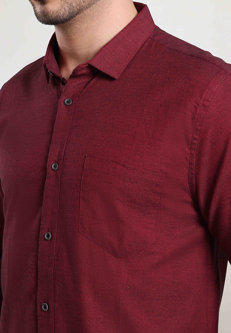 MOC Kemeja Lengan Panjang Pria REED - RED