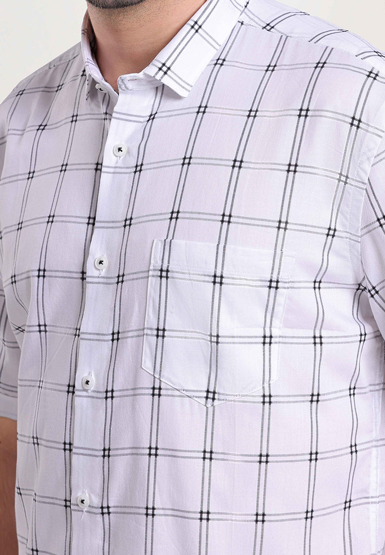 MOC Kemeja Lengan Pendek Pria SIELLO - White