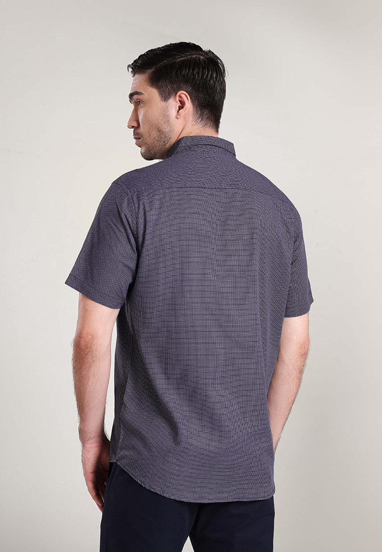 MOC Kemeja Lengan Pendek Pria REMARK - Black