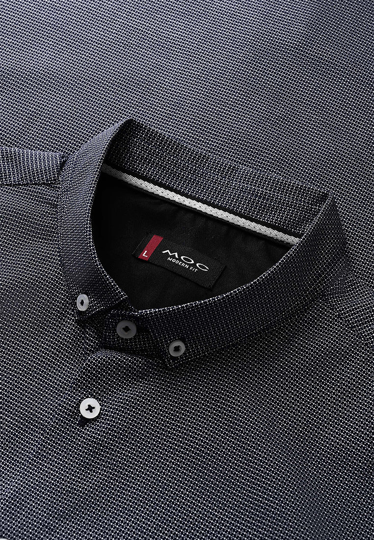 MOC Kemeja Lengan Pendek Pria REMARK - Black