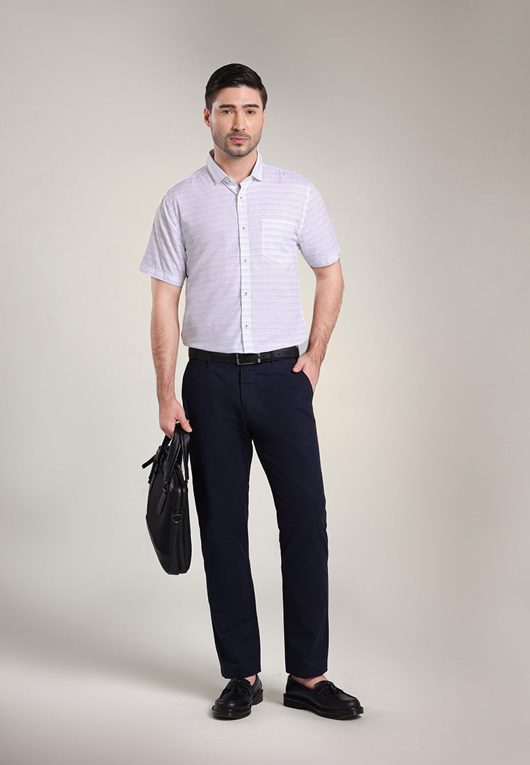MOC Kemeja Lengan Pendek Pria ENZO - White