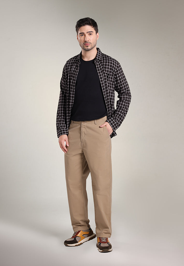 MOC Celana Panjang Pria Comfort Fit BOXWEL - CAMEL