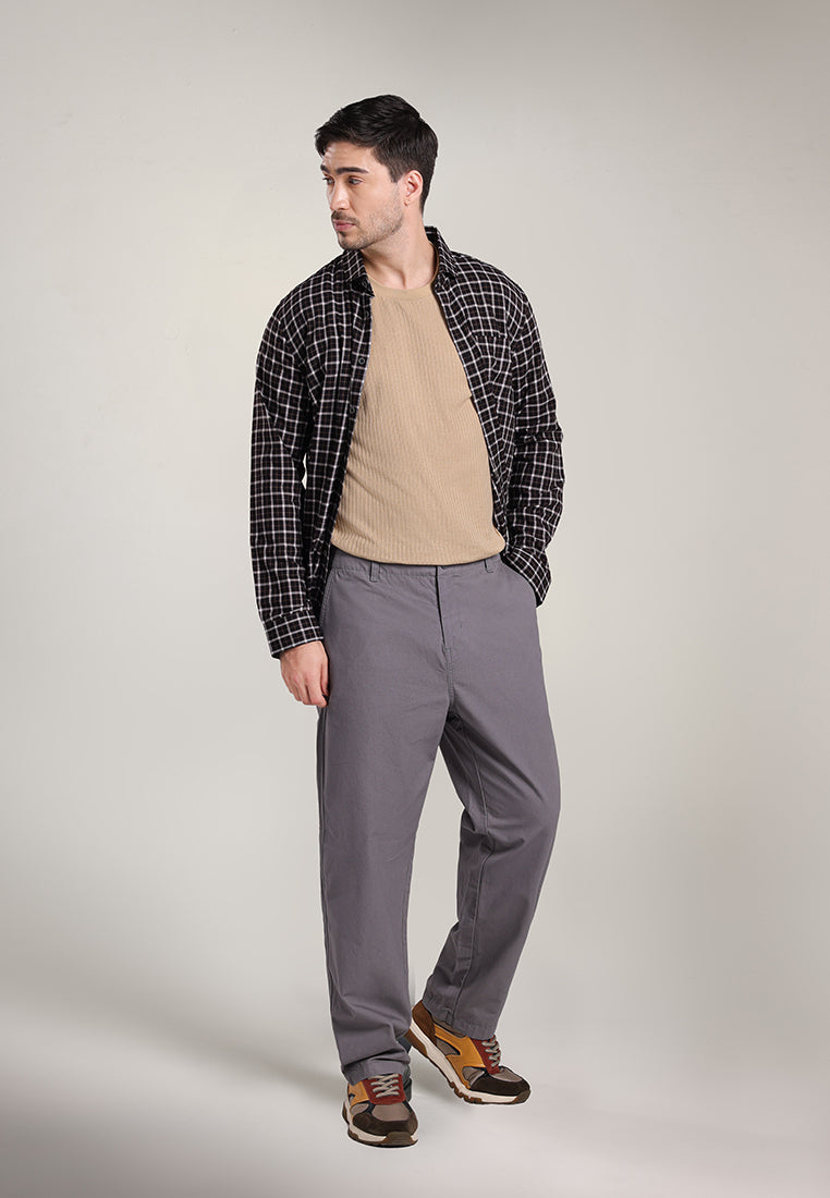 MOC Celana Panjang Pria Comfort Fit BOXWEL - DARK GREY