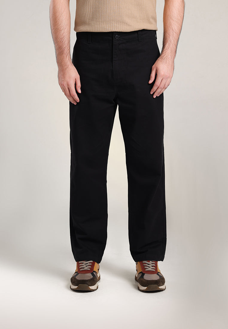MOC Celana Panjang Pria Comfort Fit BOXWEL - BLACK