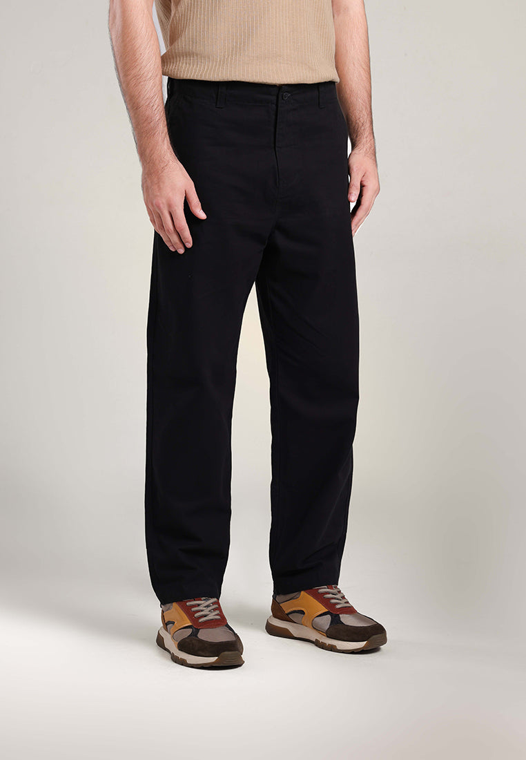MOC Celana Panjang Pria Comfort Fit BOXWEL - BLACK