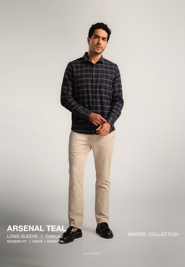 MOC Kemeja Lengan Panjang Pria ARSENAL-TEAL