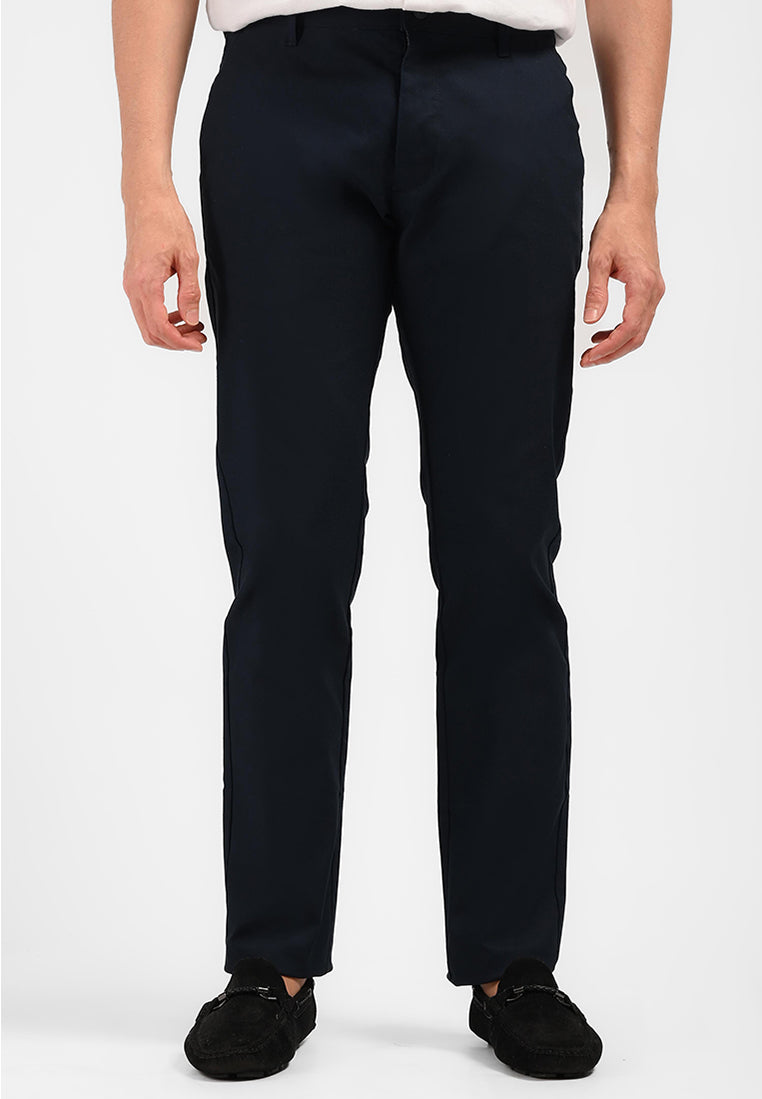 MOC Celana Panjang Chinos Pria Slim Fit BARNIE-NAVY