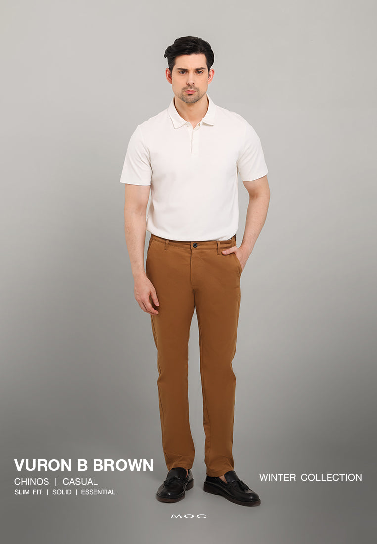 MOC Celana Panjang Pria Slim Fit VURON B BESTBUY-BROWN