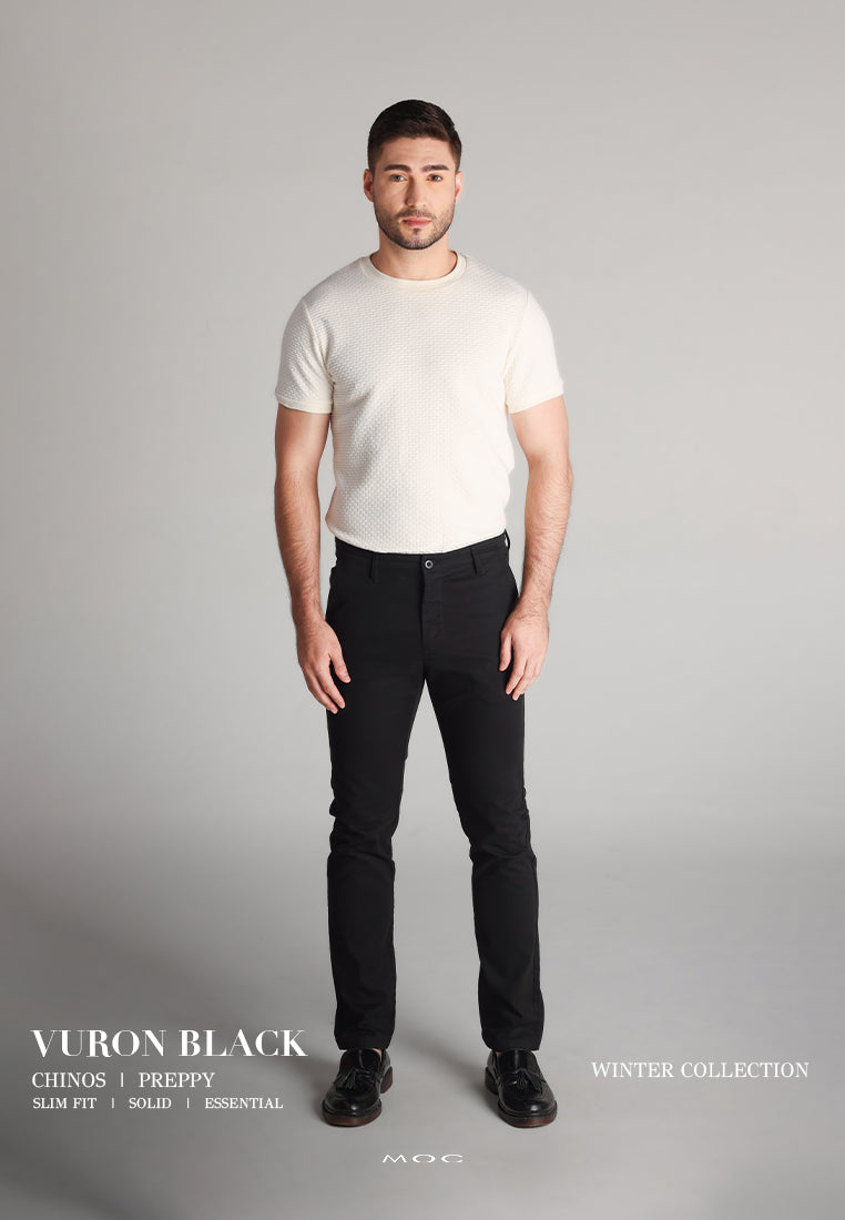 MOC Celana Panjang Pria Slim Fit VURON B BESTBUY-BLACK