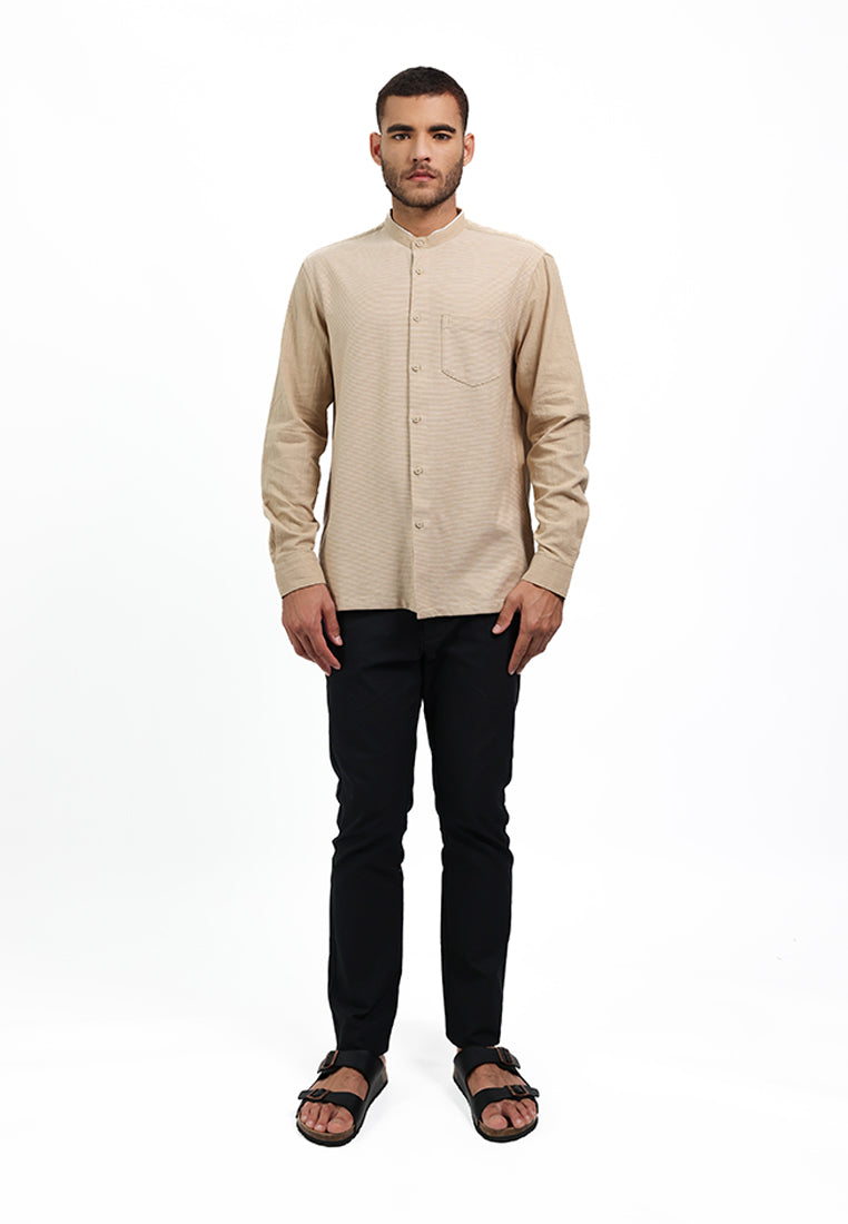MOC Kemeja Lengan Pendek Pria FARHIN - WHITE