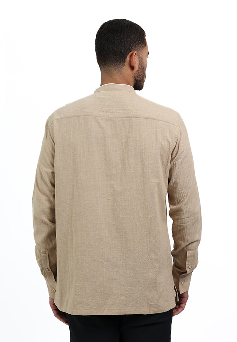 MOC Kemeja Lengan Pendek Pria FARHIN - WHITE