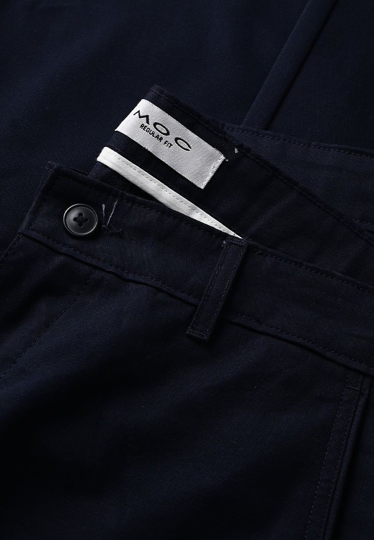 MOC Celana Panjang Chinos Pria Reguler Fit HARRINGTON - Navy