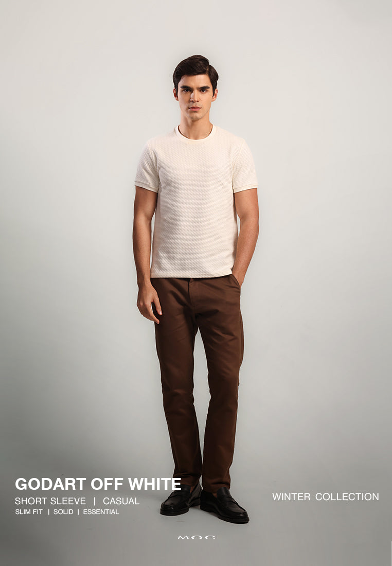MOC Kaos Lengan Pendek Pria Godart - Off White